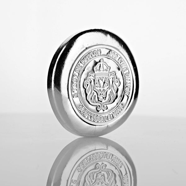 Scottsdale button silver 5oz