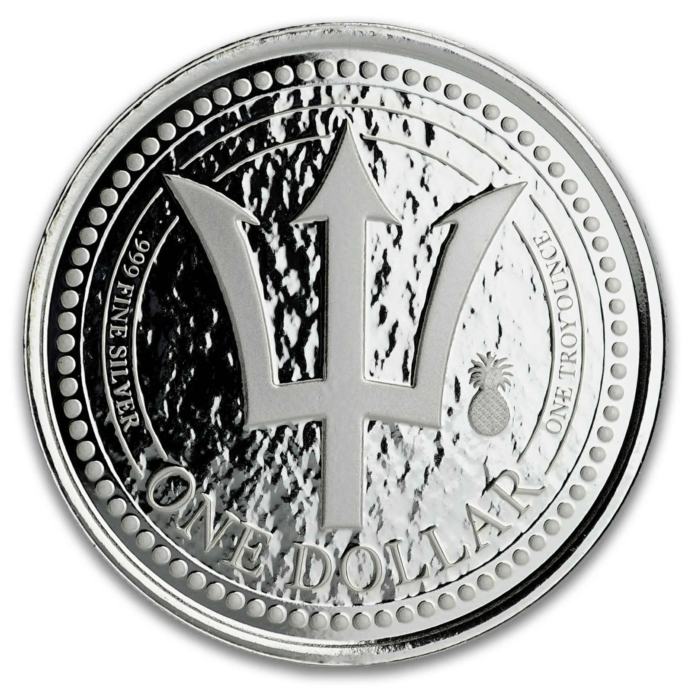 Barbados Trident Silver - 1 oz Silver Coin