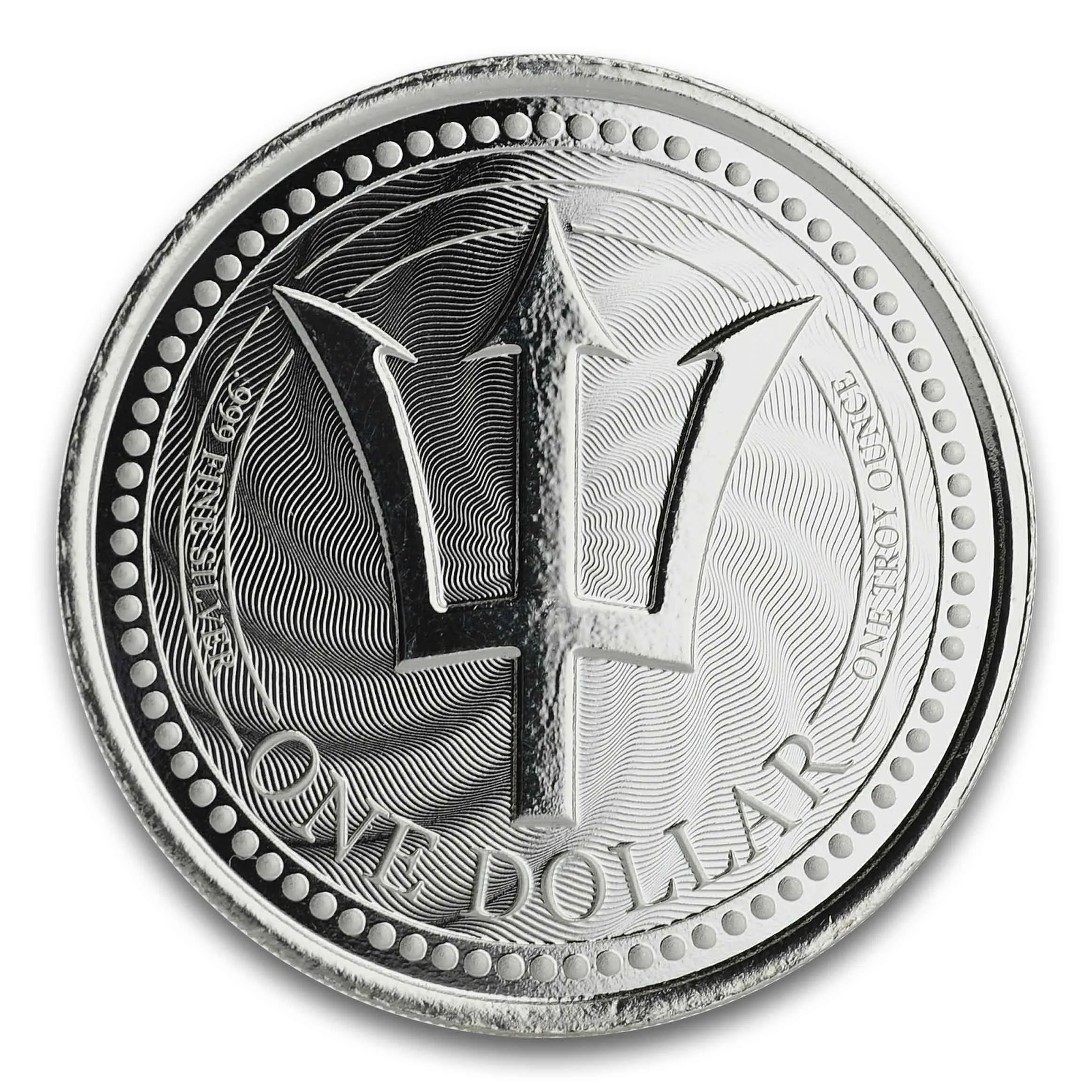 Barbados Trident Silver - 1 oz Silver Coin