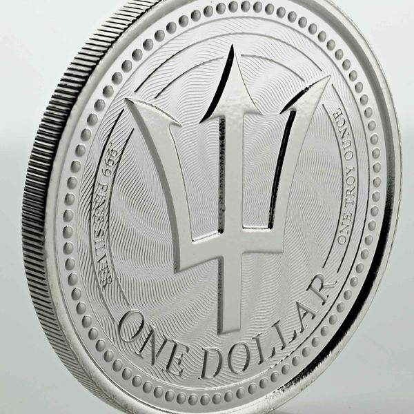 2019 Barbados Trident Silver - 1 oz Silver Coin