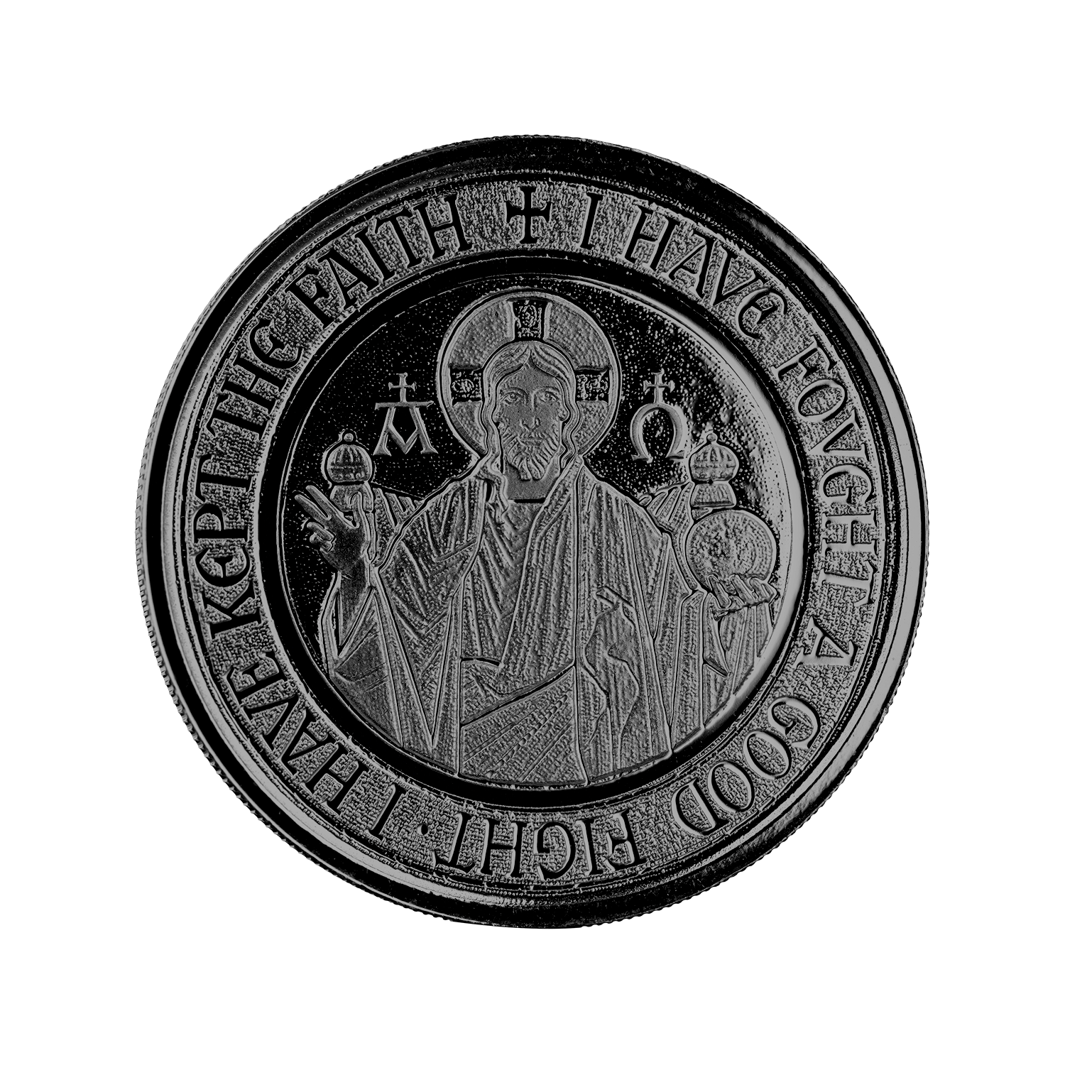 2021 Samoa Alpha & Omega 1/2 Oz Silver With Black Rhodium Proof Coin