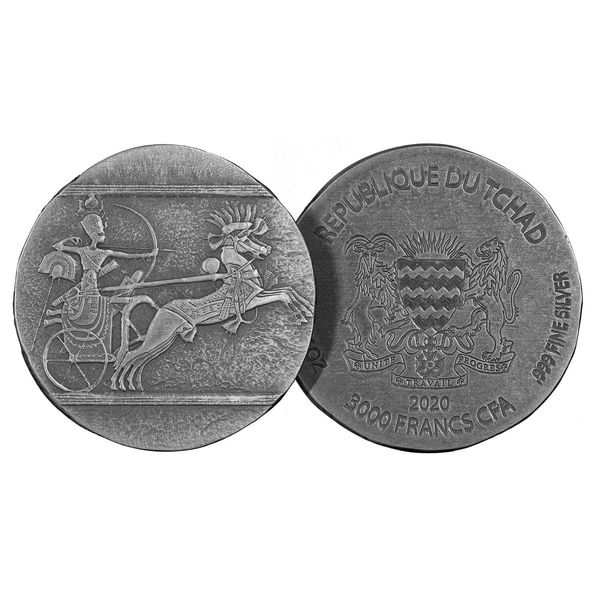 2019 Ers Sphinx 5 Oz Antiqued Silver Coin (copy)