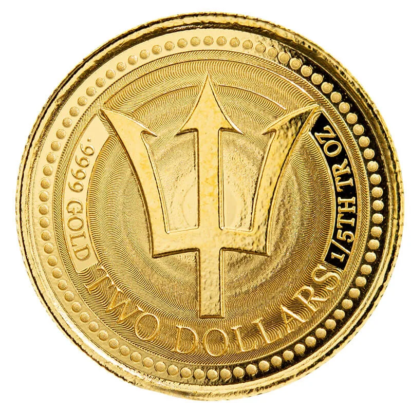 2017 Barbados Trident 1/5 Oz Gold Coin (copy)