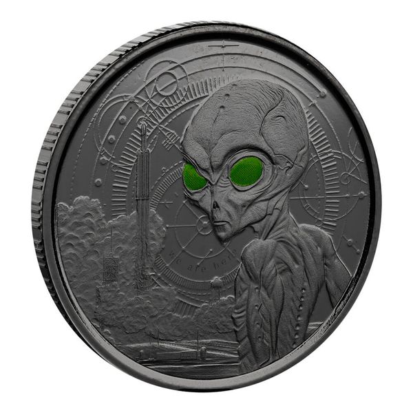 2021 Ghana Alien 1 Oz Silver Coin Bu (copy)