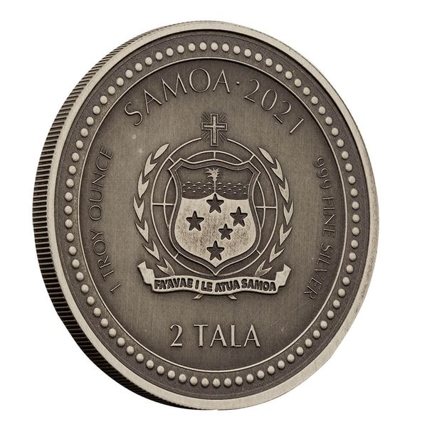 2021 Samoa Seahorse 1 Oz Silver Bu