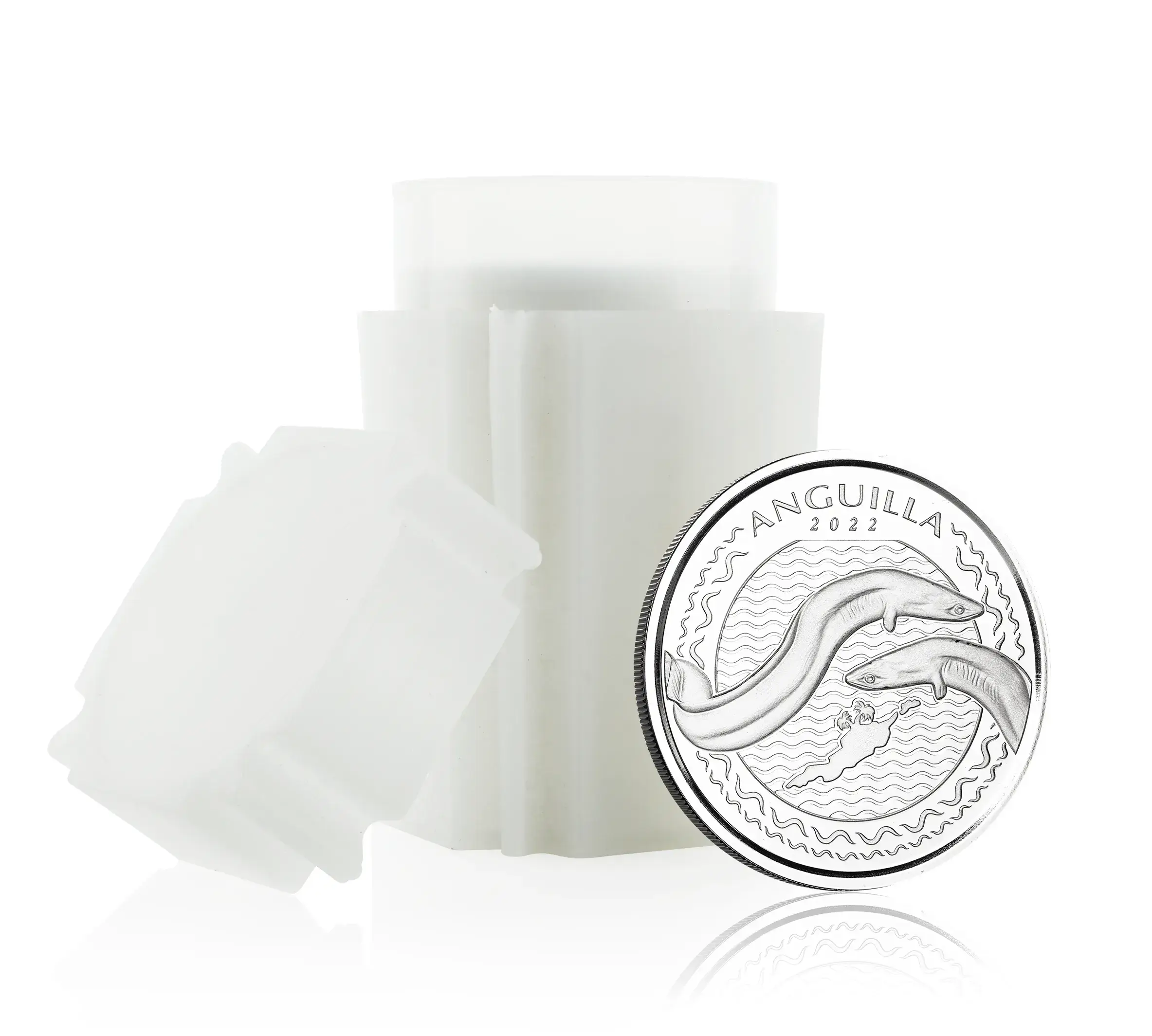 2022 Ec8 Anguilla 1 Oz Silver Coin Tube
