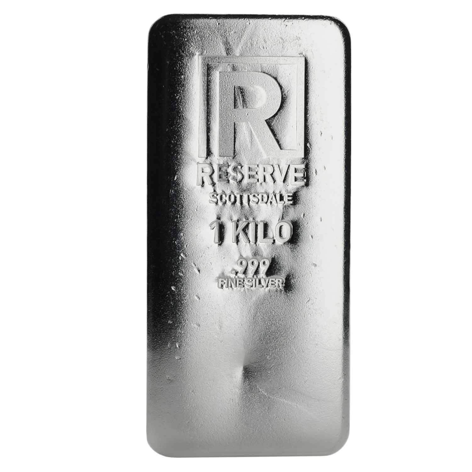 Scottsdale Reserve Cast One Kilo Silver Bar Scottsdale Mint