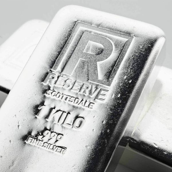 Scottsdale Reserve Cast One Kilo Silver Bar Scottsdale Mint