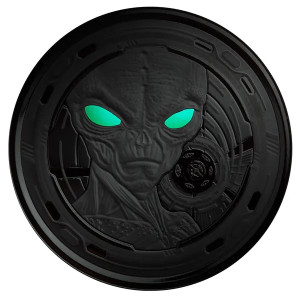 2022 Scottsdale Mint Ghana Alien 1 Oz Silver Proof With Color Coin 11