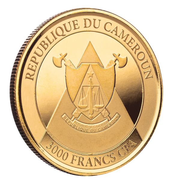 2022 Scottsdale Mint Cameroon Cheetah 1 Oz Gold Proof Coin 04
