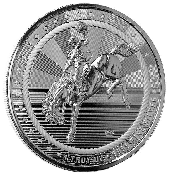 2023 Scottsdale Cowboy With Buffalo Privy 1 Oz Silver Round