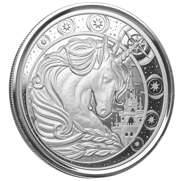 2023 Ghana Unicorn 1 oz 999 Fine Silver Proof Like Coin Scottsdale Mint
