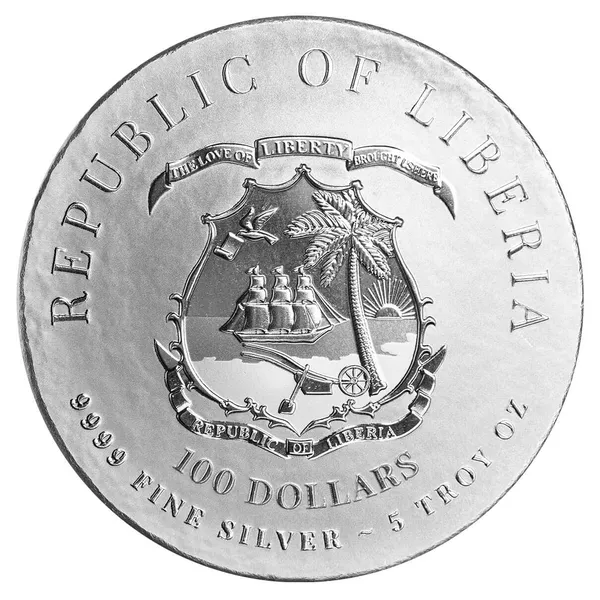 2024 Liberia Commander Series Napoleon Bonaparte 5 Troy oz 9999 Silver Proof Like Coin Scottsdale Mint 08