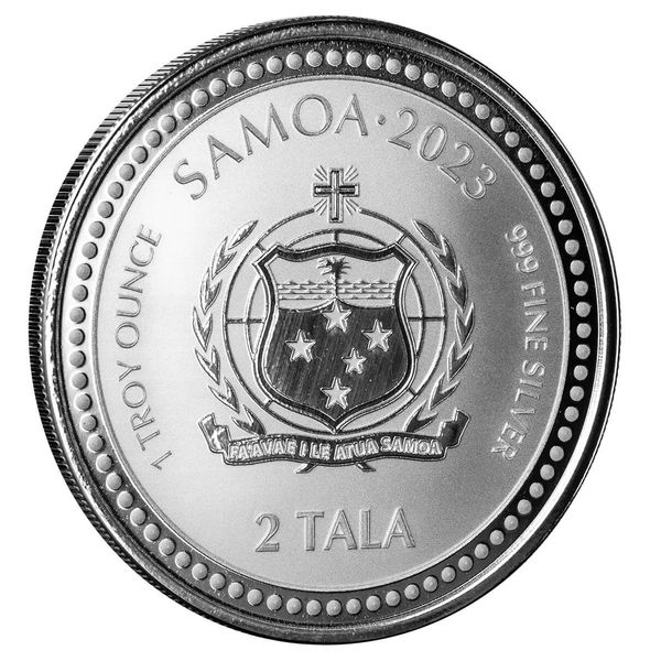 2023 Scottsdale Mint Samoa Jesus Collection The Teacher 1 Troy Ounce 999 Fine Silver Bu Coin 03