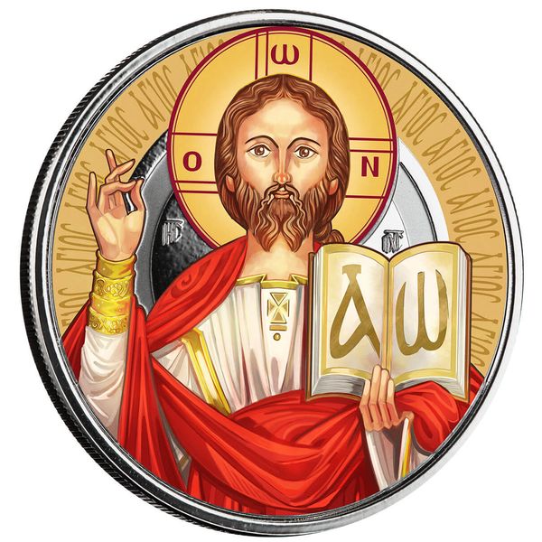 2023 Scottsdale Mint Samoa Jesus Collection The Teacher 1 Troy Ounce 999 Fine Silver With Color Coin 03