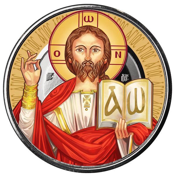 2023 Scottsdale Mint Samoa Jesus Collection The Teacher 1 Troy Ounce 999 Fine Silver With Color Coin 04