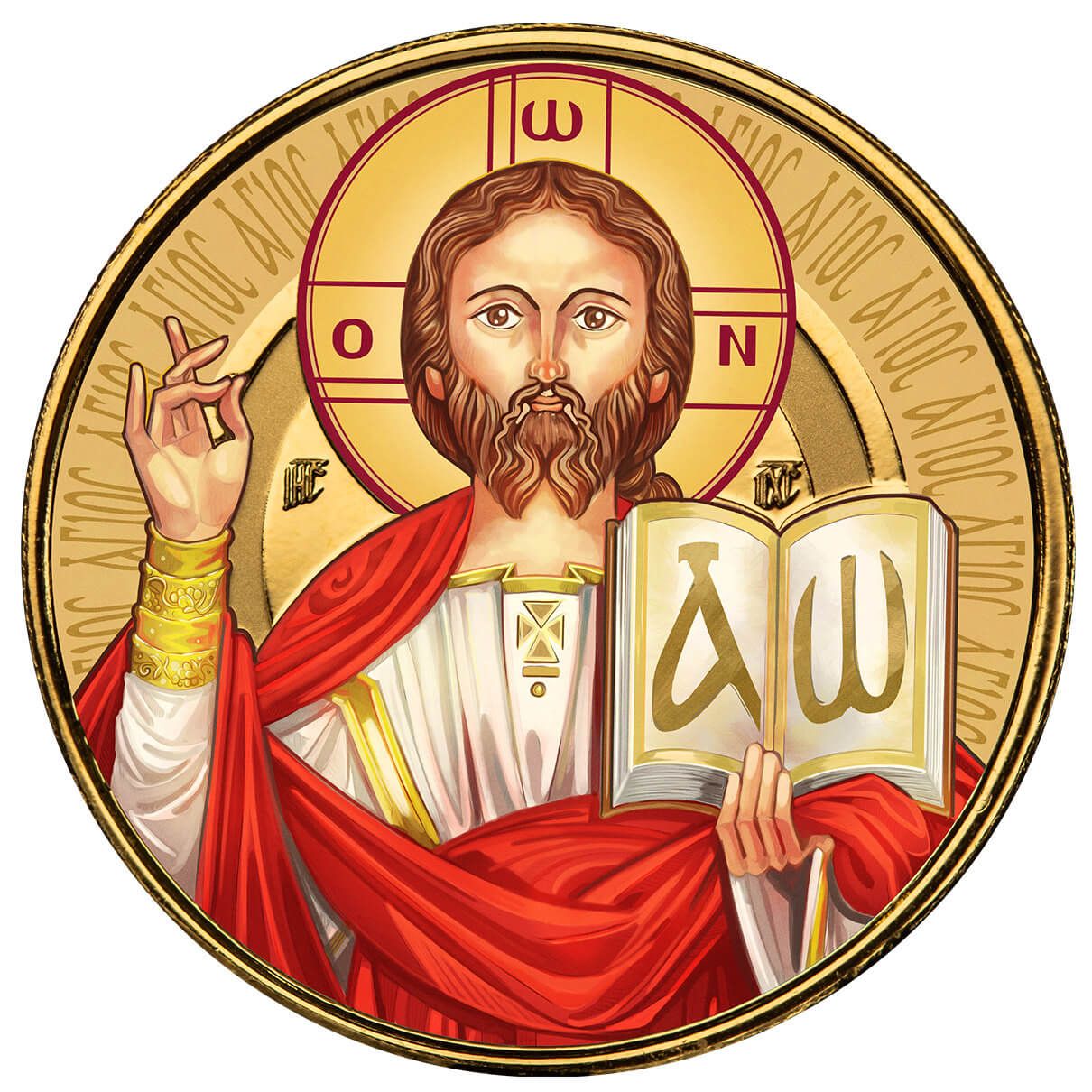 2023 Scottsdale Mint Samoa Jesus Collection The Teacher 1 Troy Ounce 9999 Fine Gold With Color Coin 04
