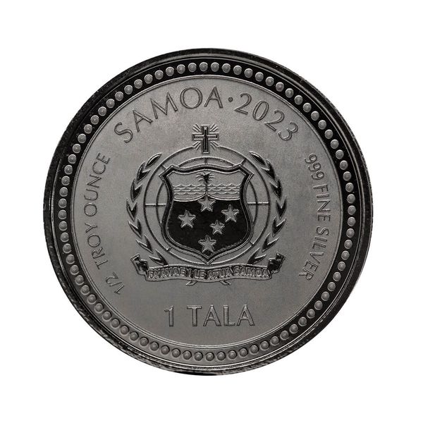 2023 Scottsdale Mint Samoa Jesus Collection The Teacher Half Troy Ounce 999 Fine Silver With Black Rhodium Plating Coin 04