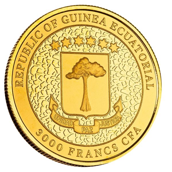 2023 Scottsdale Mint Equatorial Guinea Giraffe 1 Troy Oz 9999 Fine Gold Coin 03