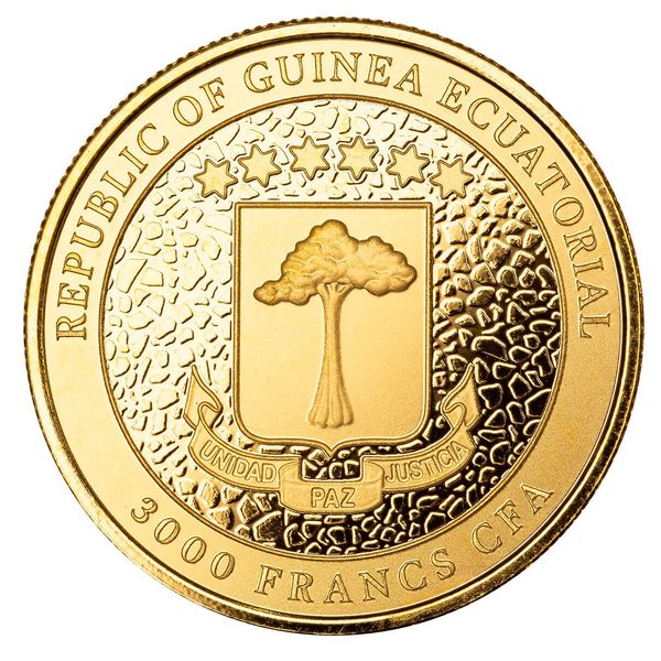 2023 Scottsdale Mint Equatorial Guinea Giraffe 1 Troy Oz 9999 Fine Gold Coin 04