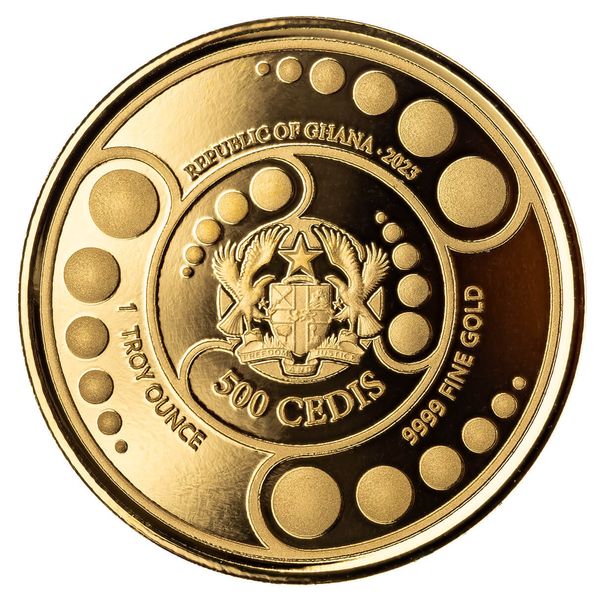 2023 Scottsdale Mint Ghana Alien Invasion Is Here 1 Troy Ounce 9999 Fine Gold Proof Color Coin 02
