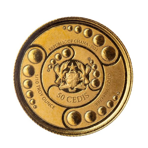 2023 Scottsdale Mint Ghana Alien Invasion Is Here Tenth Troy Ounce 9999 Fine Gold Proof Like Coin 02