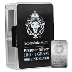2024 Scottsdale Mint 1 Gram 999 Fine Silver Prepper Bars 07