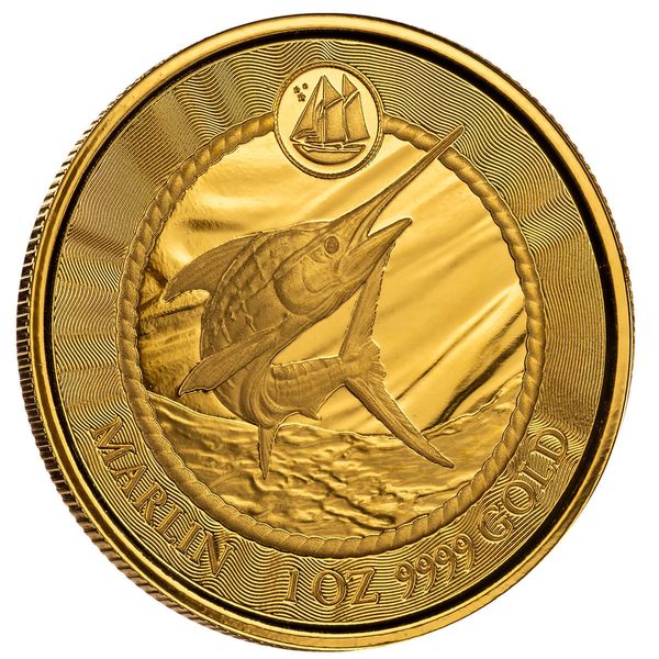 2023 Scottsdale Mint Cayman Islands Blue Marlin One Troy Ounce 9999 Fine Gold Coin 04
