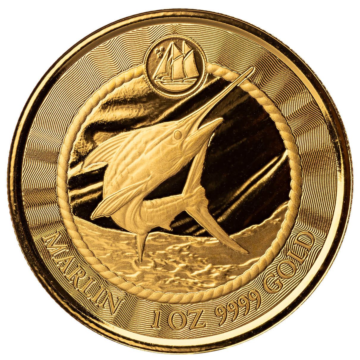 2023 Scottsdale Mint Cayman Islands Blue Marlin One Troy Ounce 9999 Fine Gold Coin 05