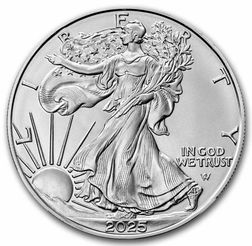2025 American Silver Eagle 1 Oz 999 Silver 1 Dollar United States Coin Ase