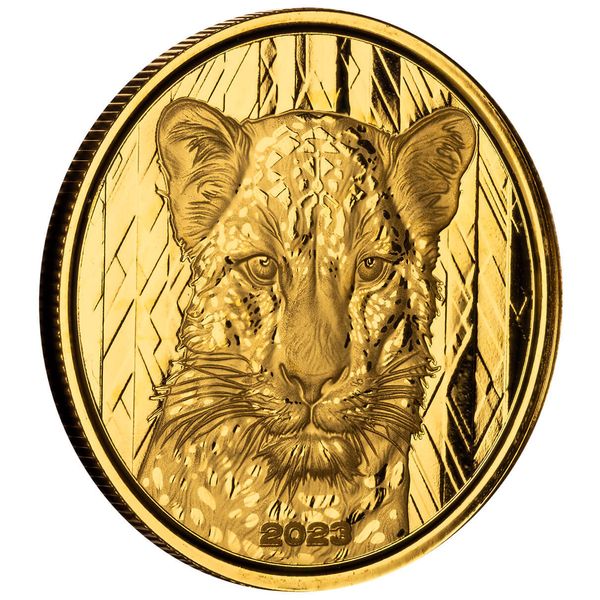 2023 Scottsdale Mint Ghana Leopard 1 Troy Ounce 9999 Fine Gold Proof Coin 05