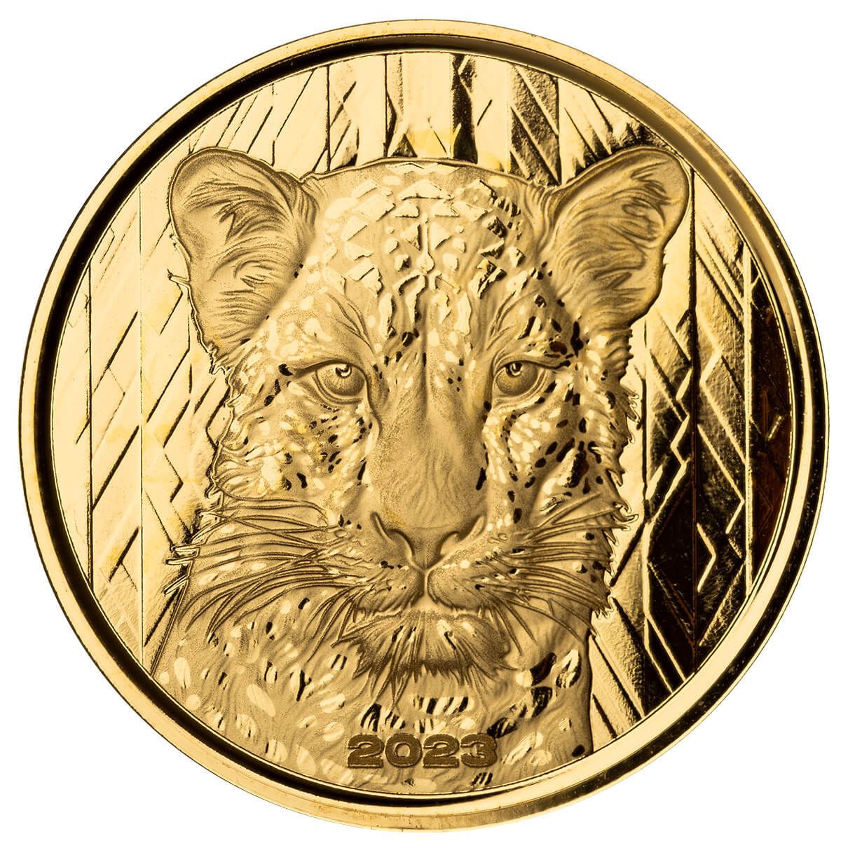 2023 Scottsdale Mint Ghana Leopard 1 Troy Ounce 9999 Fine Gold Proof Coin 06