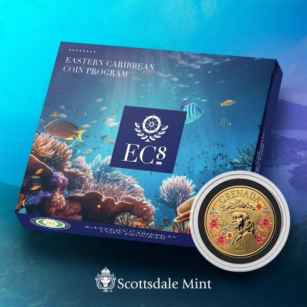 2023 Scottsdale Mint Ec8 Grenada La Diablesse 1 Troy Ounce 9999 Fine Gold Color Proof Coin 08