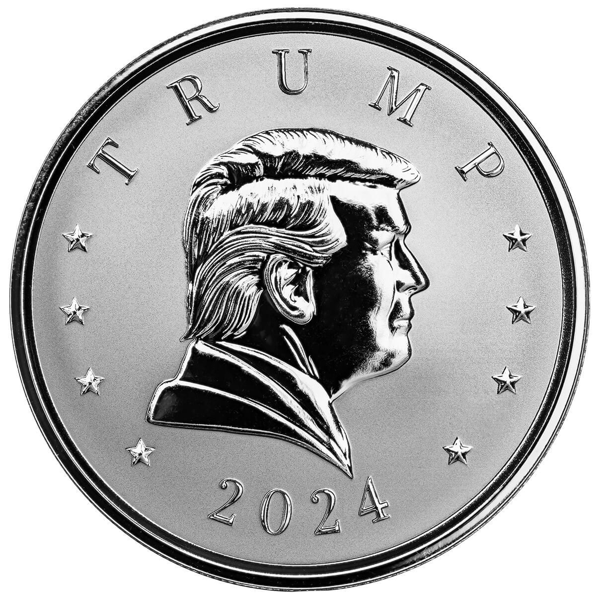 2024 President Donald Trump 1 Troy Ounce 9999 Fine Silver Round 4