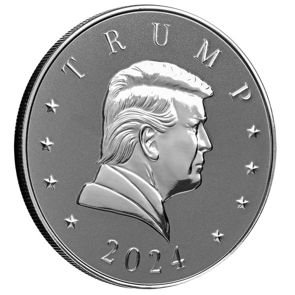 2024 Scottsdale Mint President Donald J Trump 5 Troy Ounce 9999 Fine Silver Round 03
