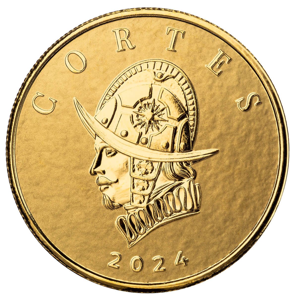 2024 Scottsdale Mint Liberia Commander Series Hernan Cortes 1 Troy Ounce 9999 Fine Gold Proof Like Legal Tender Coin 04