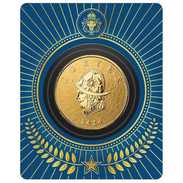 2024 Scottsdale Mint Liberia Commander Series Hernan Cortes 1 Troy Ounce 9999 Fine Gold Proof Like Legal Tender Coin 09