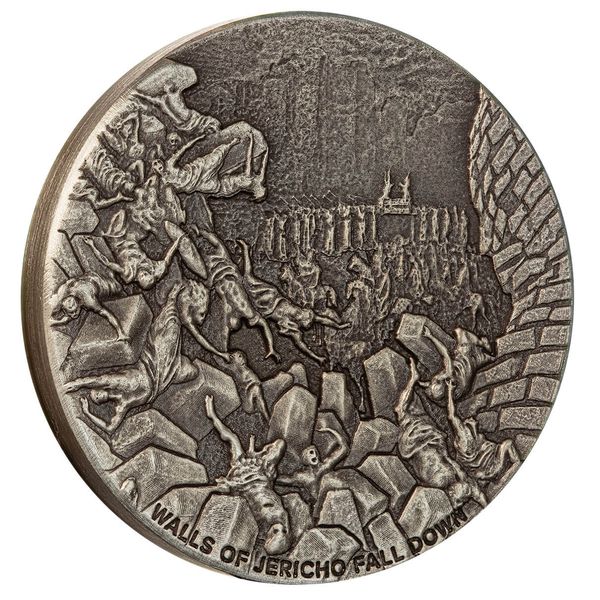 2024 Biblical Series | Walls Of Jericho 2 Oz Silver Antique Coin
