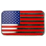 2024 Scottsdale Mint United States Of America National Country Flag 1 Troy Ounce 999 Fine Silver Color Bar 01