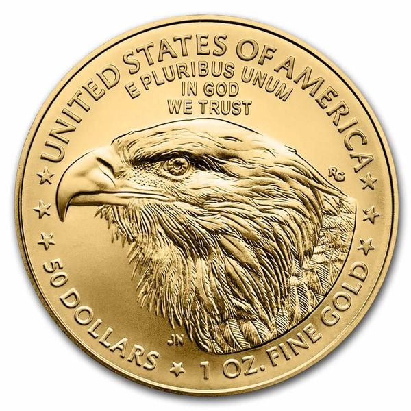 2026 United States Of America Mint Eagle And Walking Liberty 1 Troy Ounce 9167 Fine Gold Legal Tender 50 Dollar Coin 01