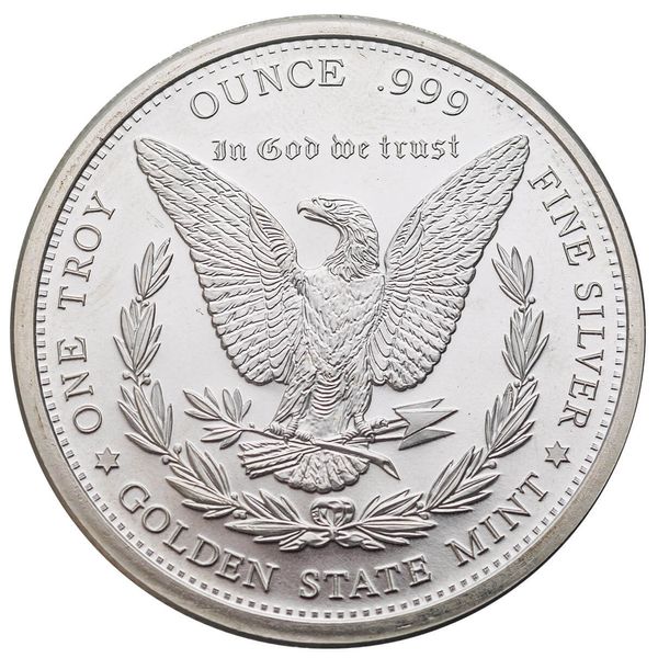 Golden State Mint Random Secondary Bullion Silver Round 999 Fine Silver 1 Troy Ounce Silver Round 03