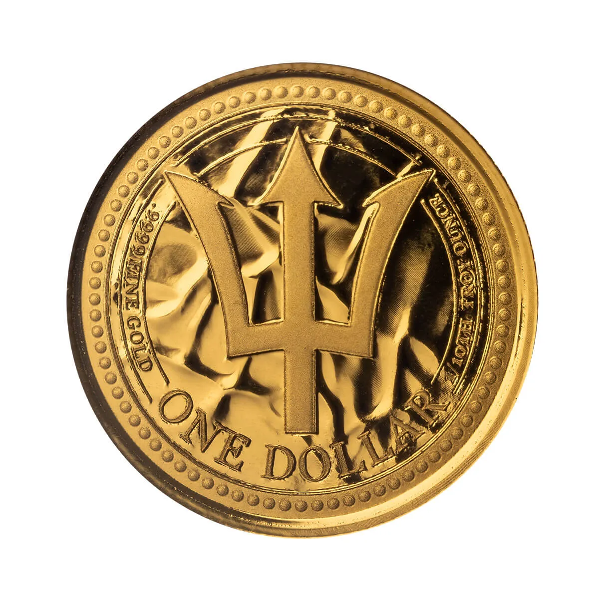 2024 Scottsdale Mint Barbados Trident Tenth Troy Ounce 9999 Fine Gold Proof Like Coin 04