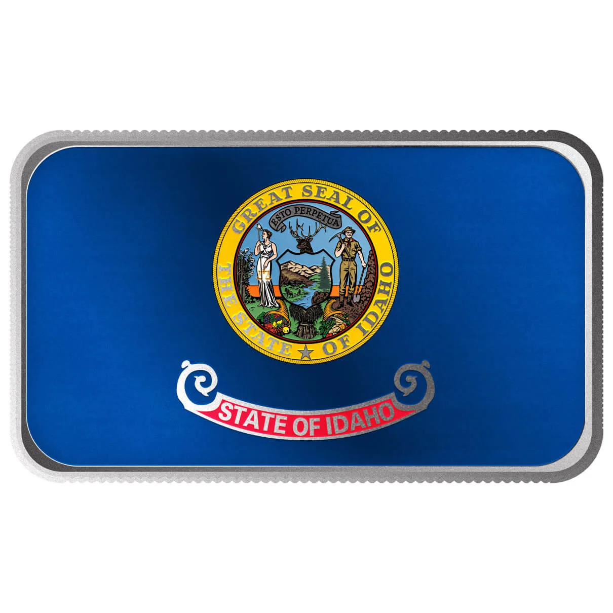 2024 Scottsdale Mint United States Flag Series 1 Troy Ounce 999 Fine Silver Idaho