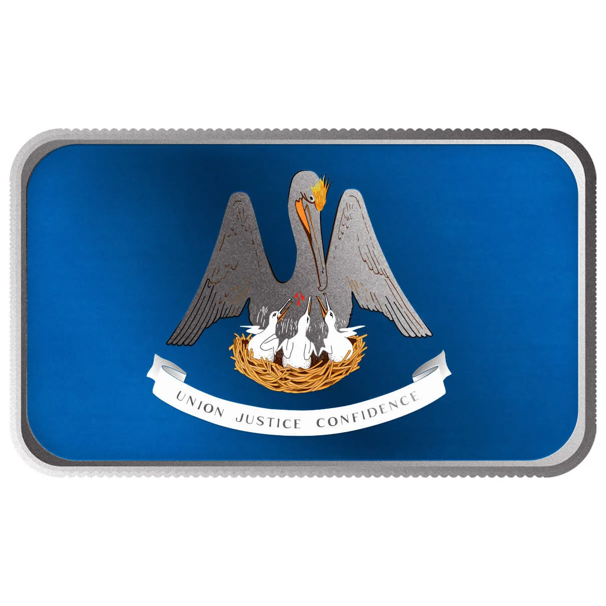 2024 Scottsdale Mint United States Flag Series 1 Troy Ounce 999 Fine Silver Louisiana