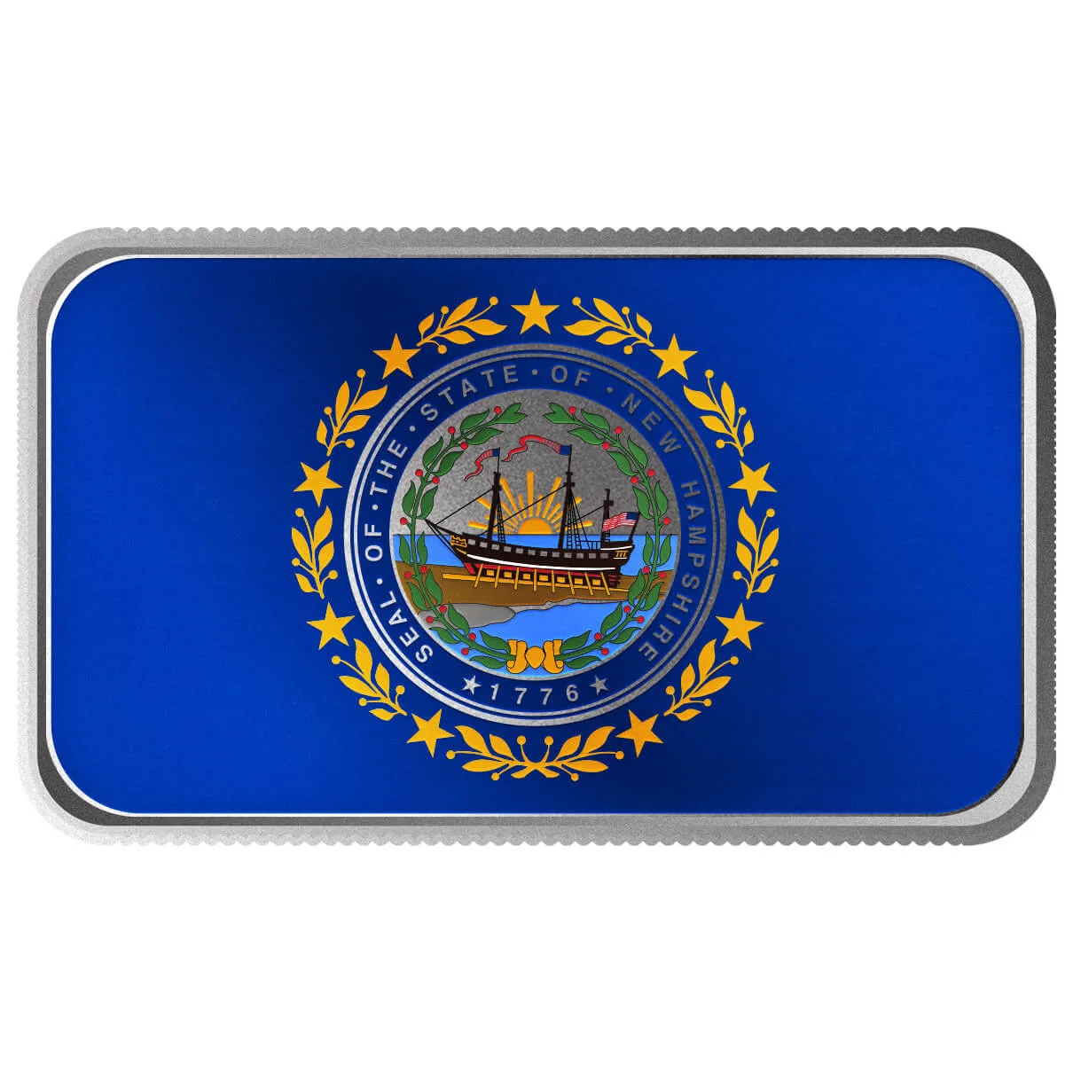 2024 Scottsdale Mint United States Flag Series 1 Troy Ounce 999 Fine Silver New Hampshire