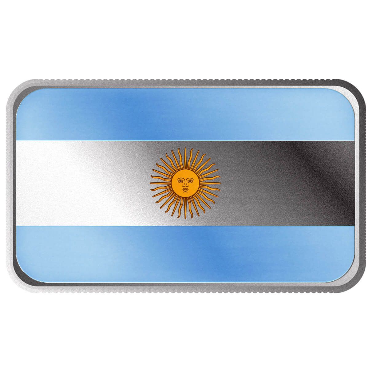 2024 Scottsdale Mint World Flag Series 1 Troy Ounce 999 Fine Silver Argentina