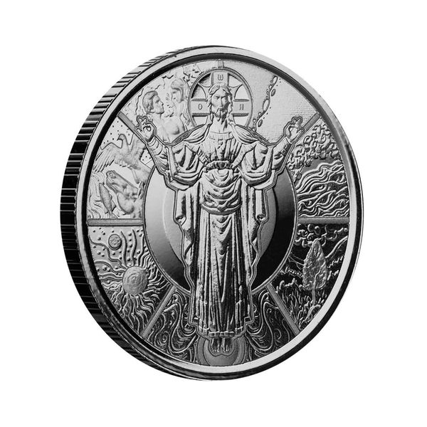 2024 Scottsdale Mint Samoa The Jesus Collection Genesis Jesus As Creator Half Troy Ounce 999 Fine Silver Proof Like Legal Tender Coin 01