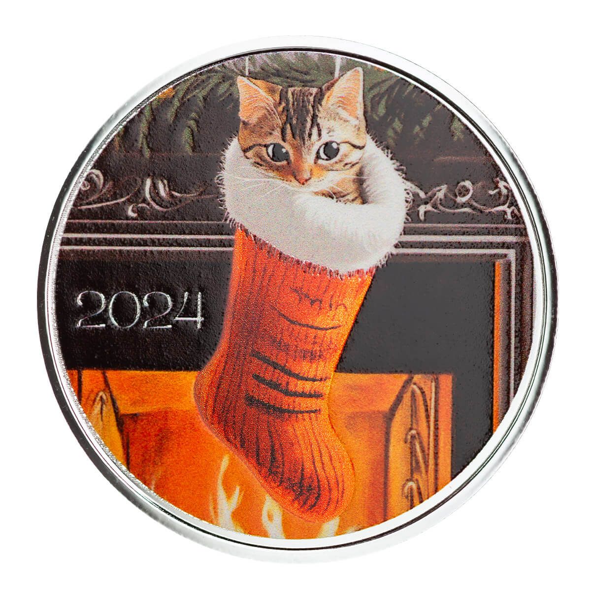 2024 Scottsdale Mint Christmas 1 Troy Ounce 999 Fine Silver Color Bars And Rounds 011