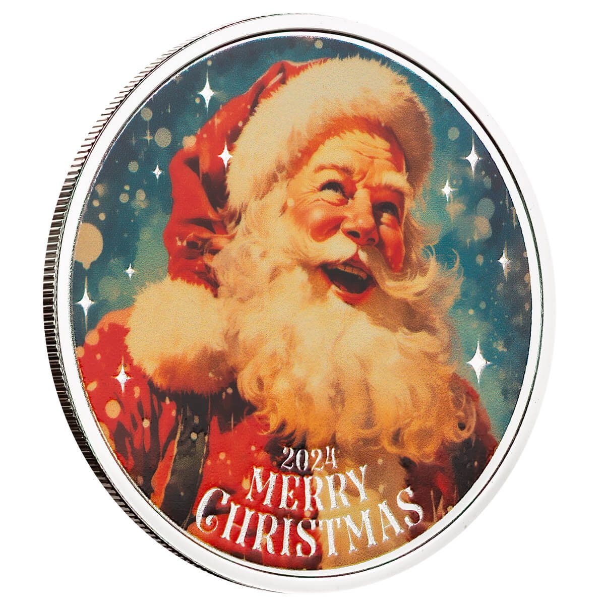 2024 Scottsdale Mint Christmas 1 Troy Ounce 999 Fine Silver Color Bars And Rounds 064