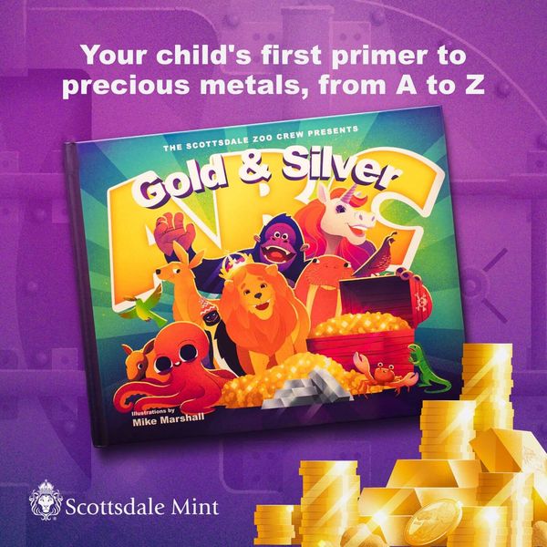 2024 Scottsdale Mint Gold And Silver Abc Childrens Book Promosquare